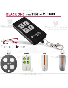 Telecomando compatibile MHOUSE auto apprendente BlackOne