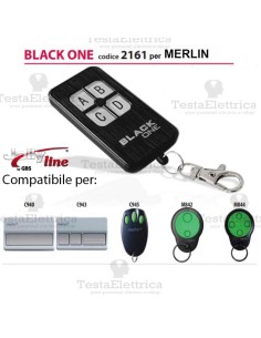 Black One 2161 Radiocomando compatibile MERLIN Gbs JollyLine