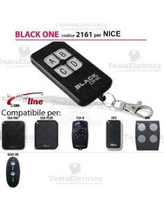 Telecomando compatibile NICE auto apprendente BlackOne