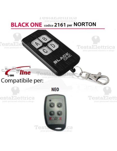Black One 2161 Radiocomando compatibile NORTON Gbs JollyLine