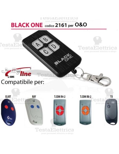 Telecomando compatibile O&O auto apprendente BlackOne