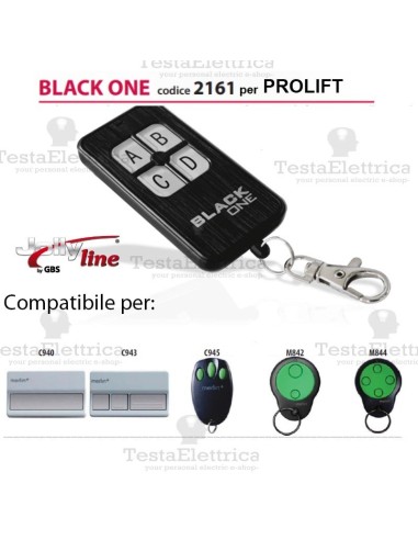Black One 2161 Radiocomando compatibile PROLIFT Gbs JollyLine