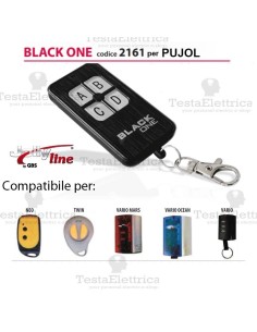 Telecomando compatibile PUJOL auto apprendente BlackOne