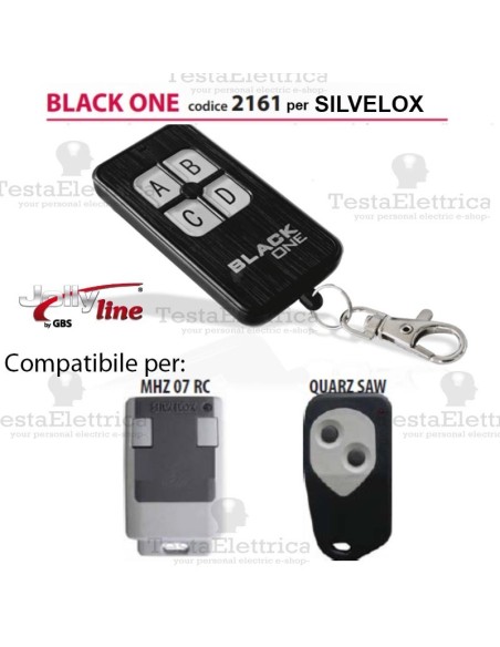 Black One 2161 Radiocomando compatibile SILVELOX Gbs JollyLine