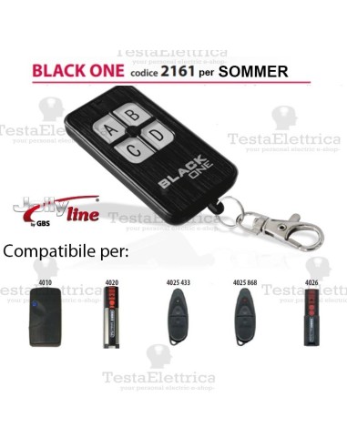 Black One 2161 Radiocomando compatibile SOMMER Gbs JollyLine