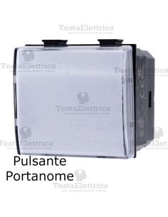 Pulsante portanome compatibile con serie Bticino Matix 