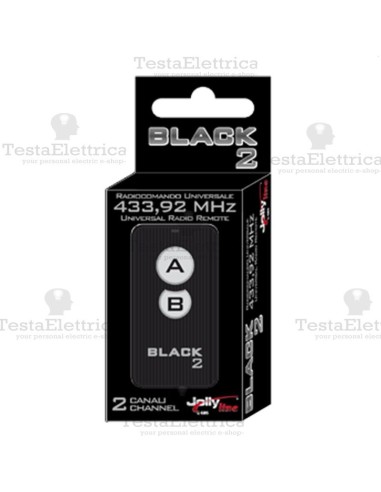 radiocomando universale codice fisso 433,92 black 2 jollyline