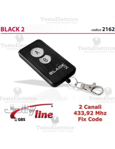 radiocomando universale codice fisso 433,92 black 2 jolly line
