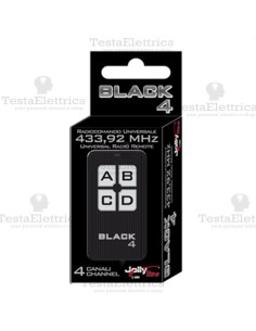 Radiocomando universale auto apprendente codice fisso black 4 jolly line 2