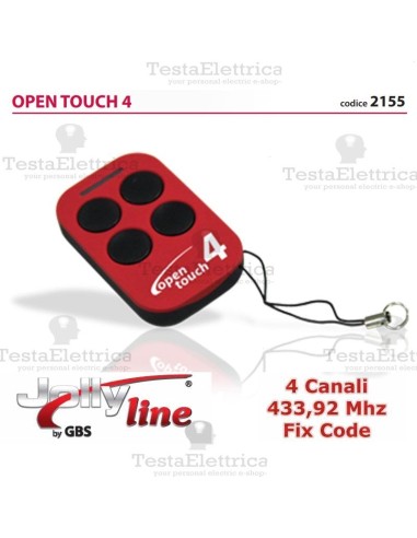 Radiocomando universale auto apprendente codice fisso OPEN TOUCH  jolly line
