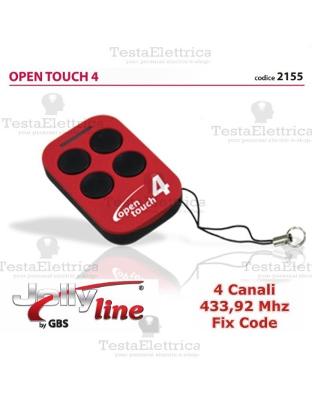 Radiocomando universale auto apprendente codice fisso OPEN TOUCH  jolly line