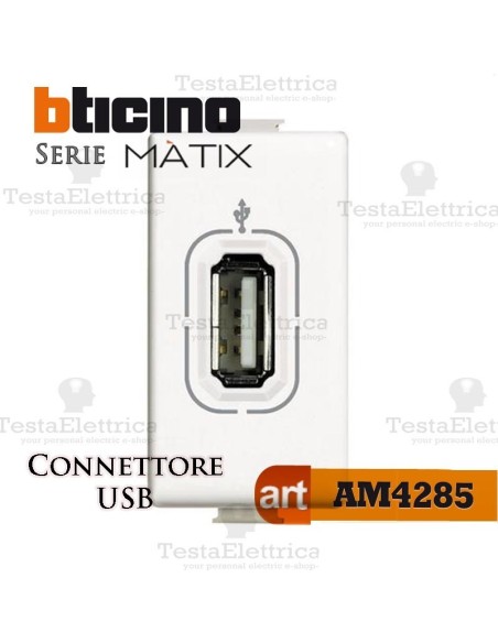 Presa USB trasmissione dati Bticino Matix
