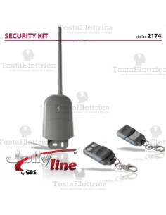 Kit ricevitore da esterno a 433,92 Mhz + 2 radiocomandi Rolling Code