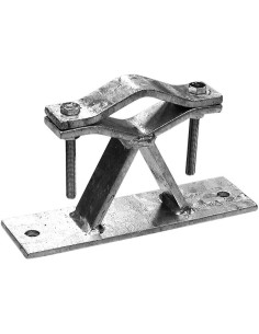 Zanca tipo "Emilia" 5 cm per fissaggio pali a muro  2