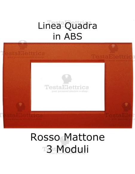 Placchetta rosso mattone compatibile con serie Bticino Matix