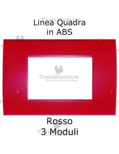 Placchetta rossa compatibile con serie Bticino Matix