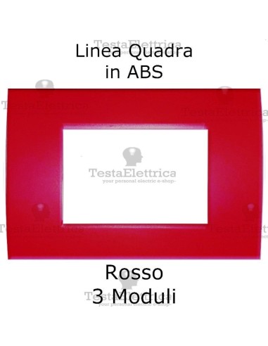 Placchetta rossa compatibile con serie Bticino Matix