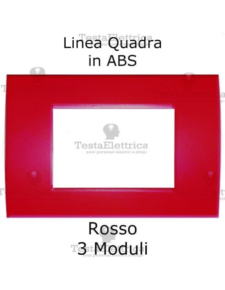 Placchetta rossa compatibile con serie Bticino Matix