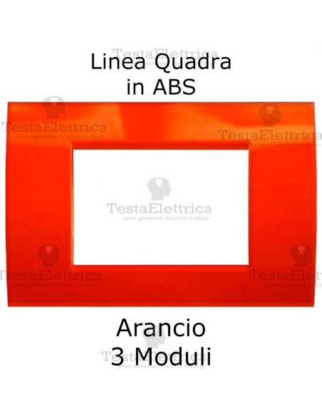 Placchetta Arancione compatibile con serie Bticino Matix