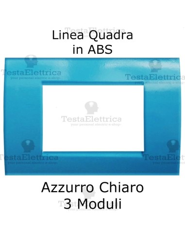 Placchetta Azzurro Chiaro compatibile con serie Bticino Matix