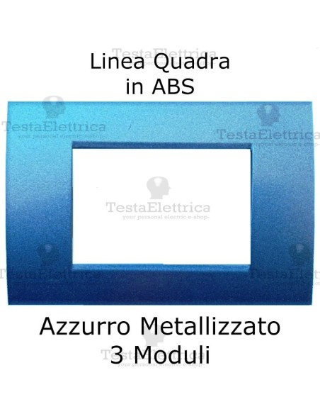 Placchetta Azzurro Metallizzato compatibile con serie Bticino Matix