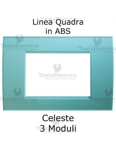 Placchetta celeste compatibile con serie Bticino Matix