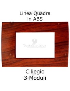 Placchetta ciliegio compatibile con serie Bticino Matix