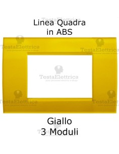 Placchetta giallo compatibile con serie Bticino Matix