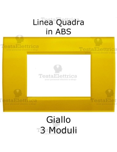 Placchetta giallo compatibile con serie Bticino Matix