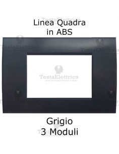 Placchetta grigio  compatibile con serie Bticino Matix