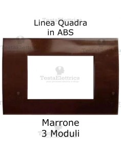 Placchetta marrone compatibile con serie Bticino Matix