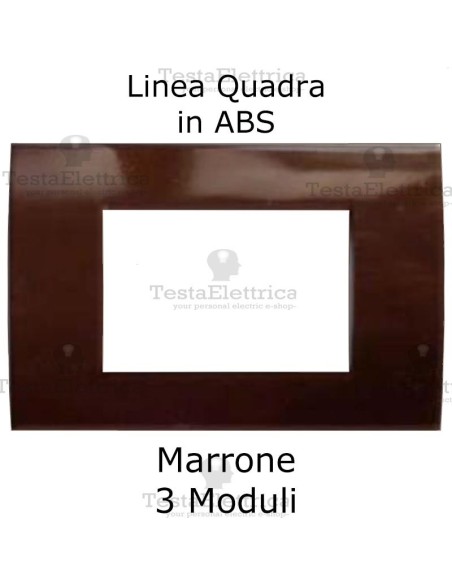 Placchetta marrone compatibile con serie Bticino Matix