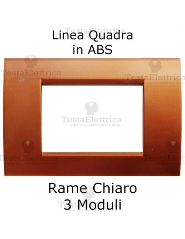 Placchetta rame chiaro compatibile con serie Bticino Matix