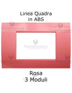 Placchetta rosa compatibile con serie Bticino Matix