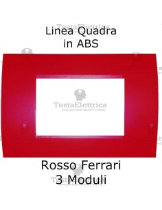 Placchetta rosso ferrari compatibile con serie Bticino Matix