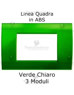 Placchetta verde chiaro compatibile con serie Bticino Matix