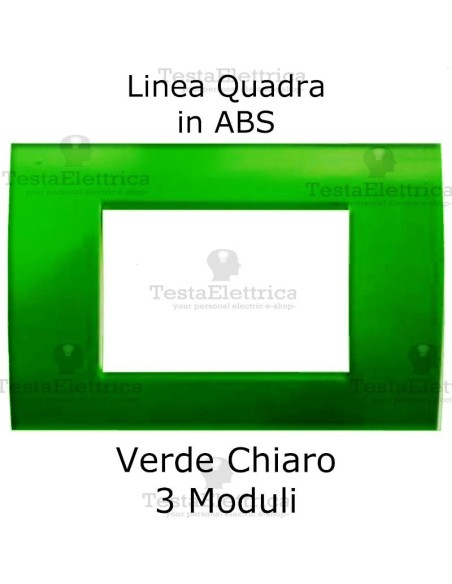 Placchetta verde chiaro compatibile con serie Bticino Matix