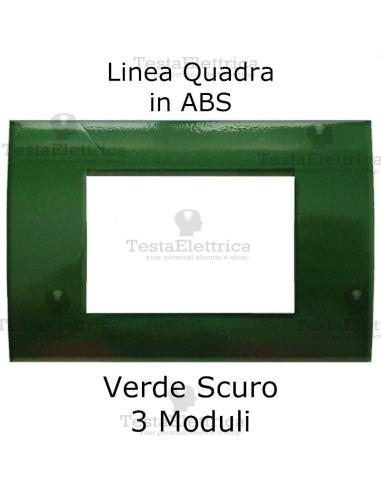 Placchetta verde scuro compatibile con serie Bticino Matix
