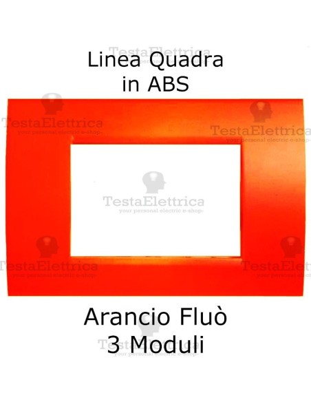 Placchetta Arancione Fluò compatibile con serie Bticino Matix