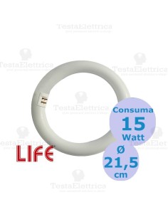 Circolina a LED 15 Watt diam. 21 cm attacco  g10q  LIFE