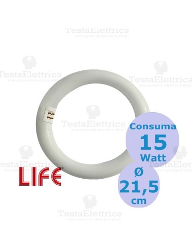 Circolina a LED 15 Watt diam. 21 cm attacco  g10q  LIFE
