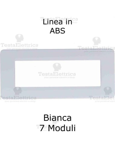 Placca Bianca 6 moduli compatibile serie Matix Bticino