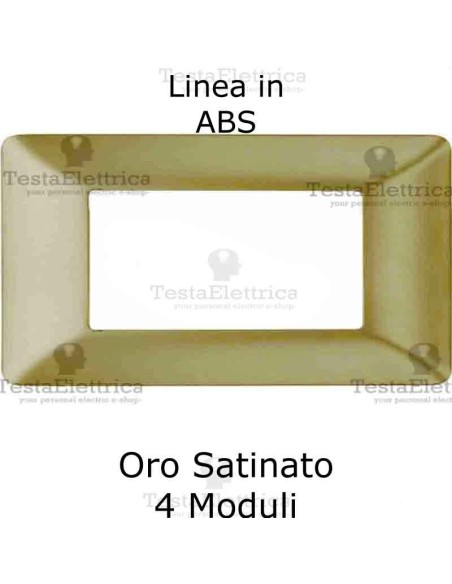 Placca Oro Satinato  moduli compatibile serie Matix Bticino