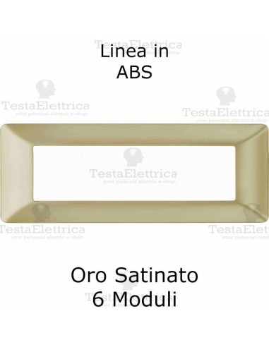 Placca Oro Satinato  moduli compatibile serie Matix Bticino