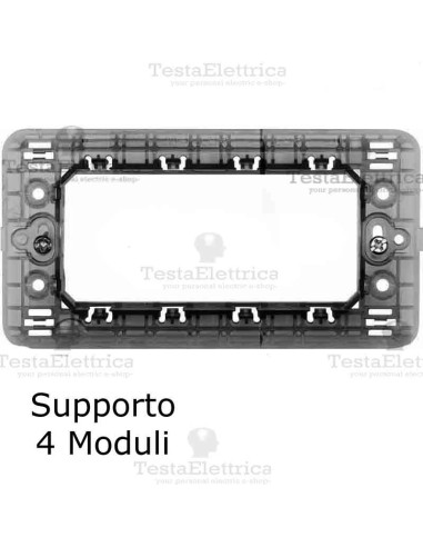 Supporto 4 moduli compatibile serie Matix Bticino