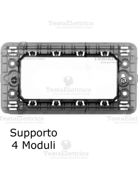 Supporto 4 moduli compatibile serie Matix Bticino