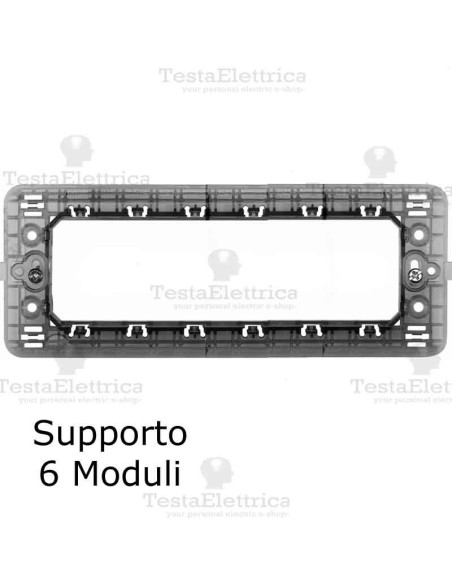 Supporto 6 moduli compatibile serie Matix Bticino
