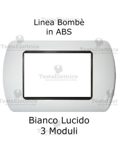 Placchetta Bianca compatibile e adattabile  Bticino Living Light