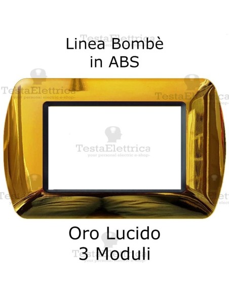 Placchetta Oro  Lucido compatibile e adattabile  Bticino Living Light