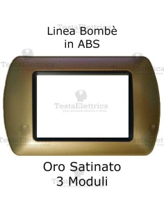 Placchetta Oro Satinato  compatibile e adattabile  Bticino Living Light